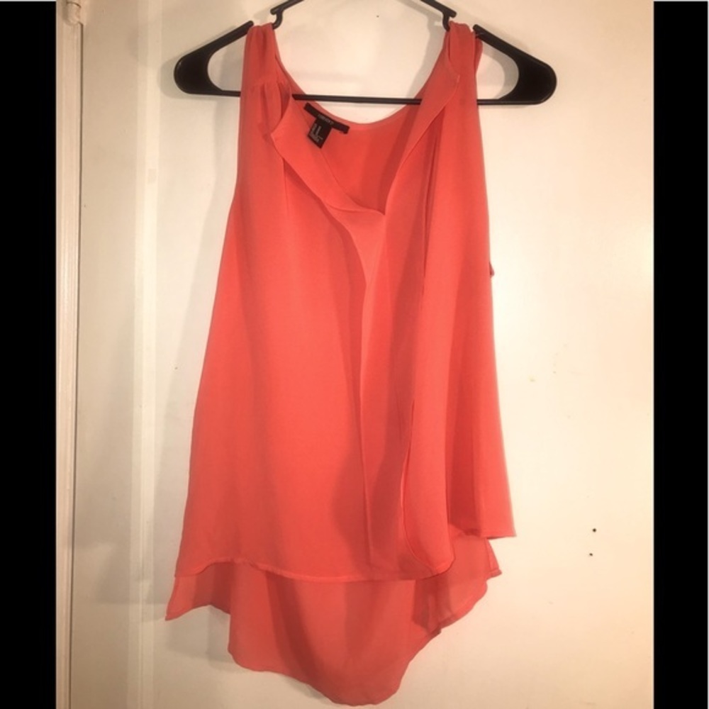 Bright Orange Forever 21 blouse Size Medium